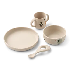 SECOND Liewood Vivi Tableware Pack | Circus Sandy 1 (DAMAGED PACKAGING)