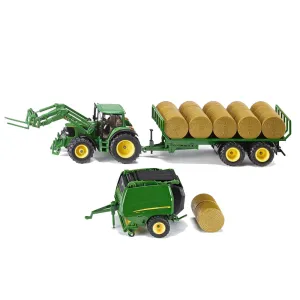 Siku 1:32 John Deere Tractor & Baler Bundle (3862 2465)