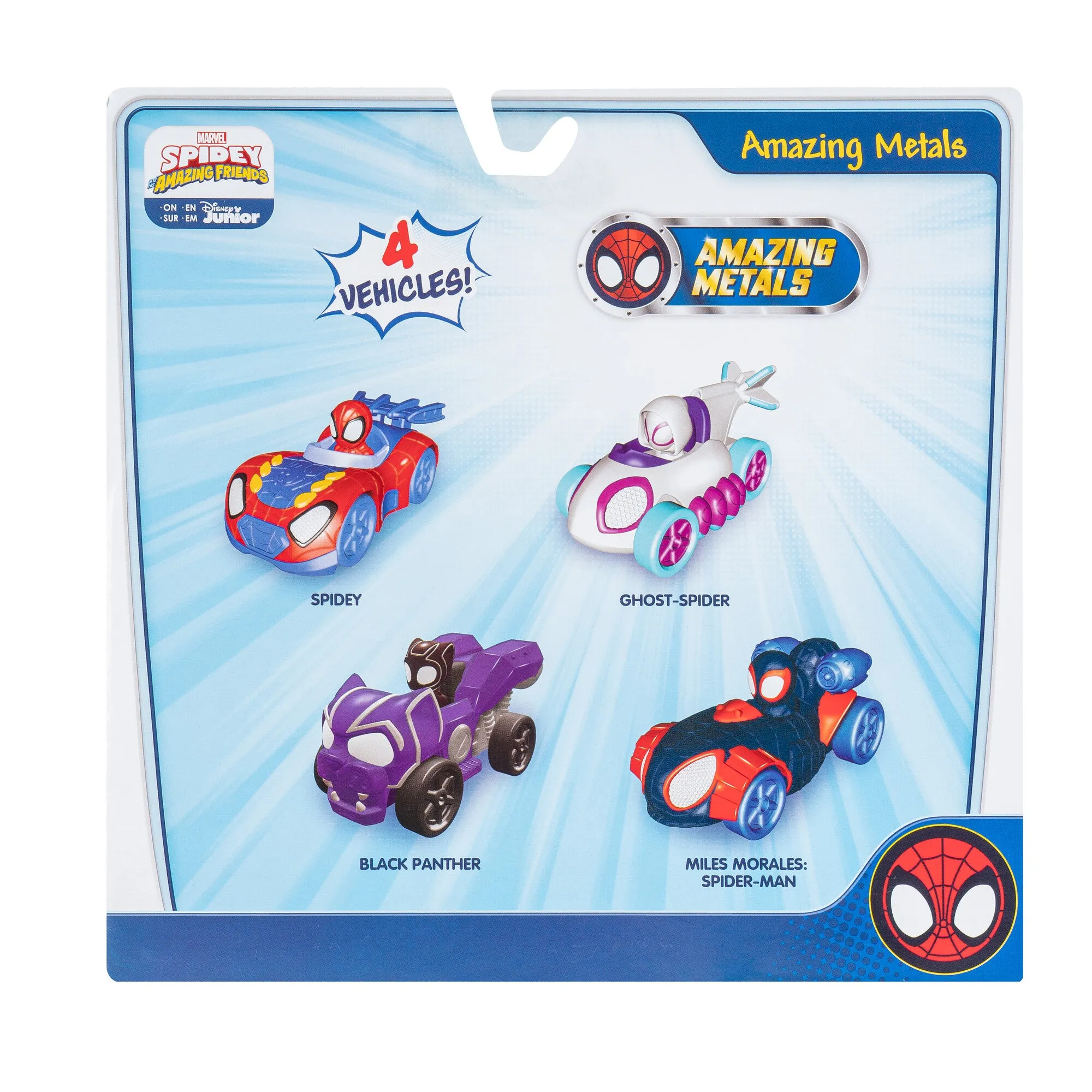 Spidey And Friends Diecast Vehicles 4-Pack