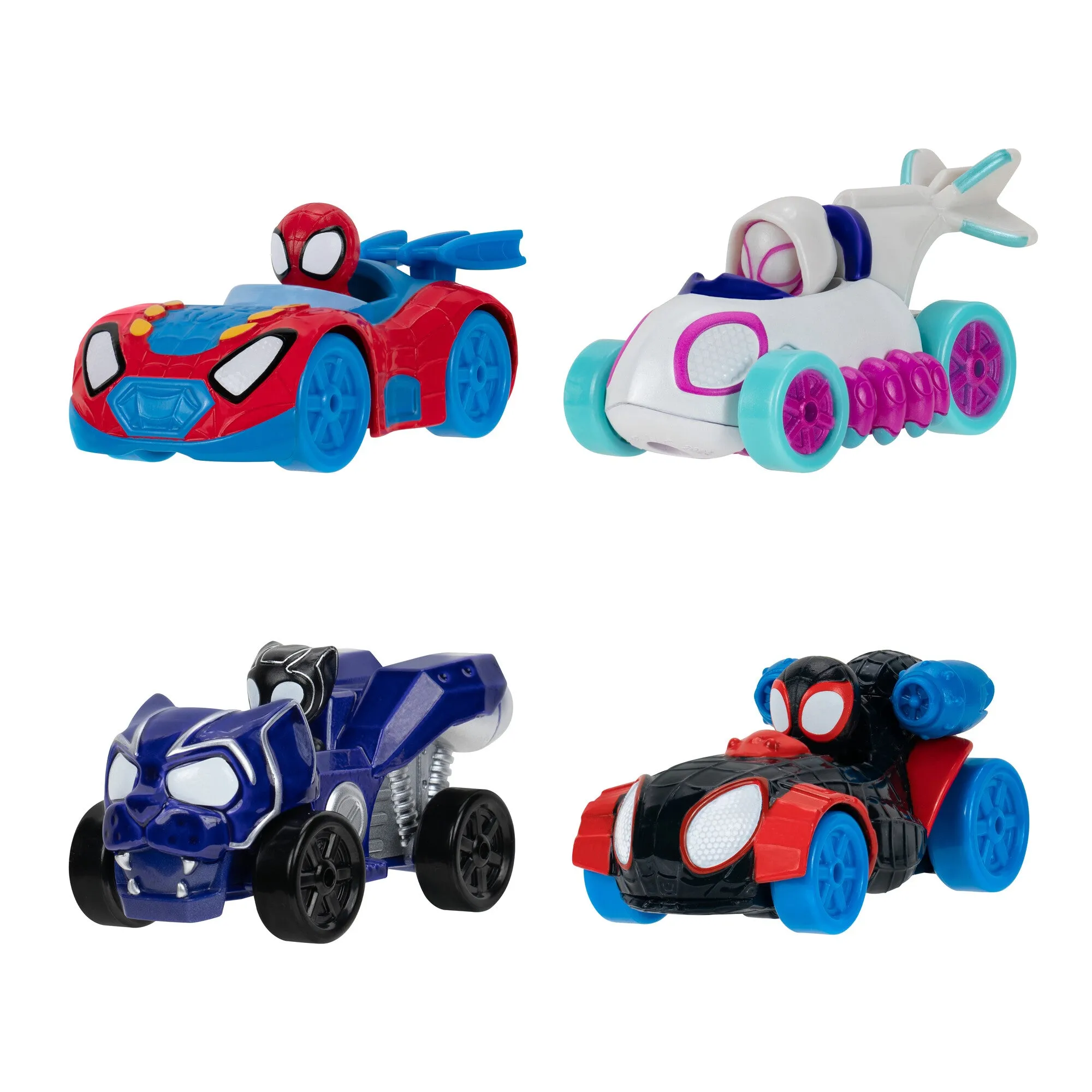 Spidey And Friends Diecast Vehicles 4-Pack