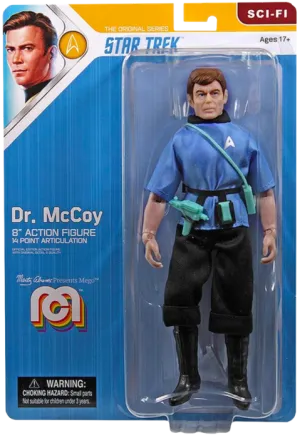 Star Trek Dr McCoy, 8" Action Figure, MEGO Sci-Fi
