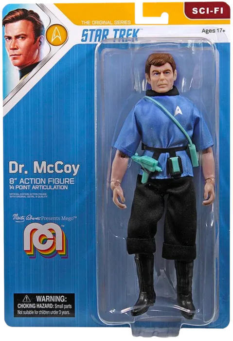 Star Trek Dr McCoy, 8" Action Figure, MEGO Sci-Fi