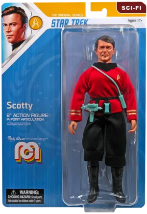 Star Trek Scotty, 8" Action Figure, MEGO Sci-Fi