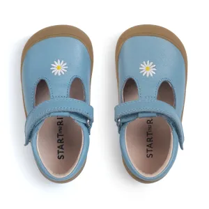 Start-Rite: Floret - Cornflower Blue Leather Daisy