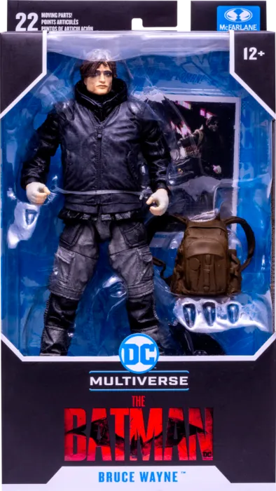 The Batman Movie (2022) - Bruce Wayne Unmasked - McFarlane DC Multiverse 7 inch Action Figure