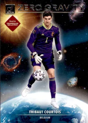 Thibaut Courtois, Zero Gravity, 2021-22 Panini Donruss Soccer Road To FIFA World Cup Qatar