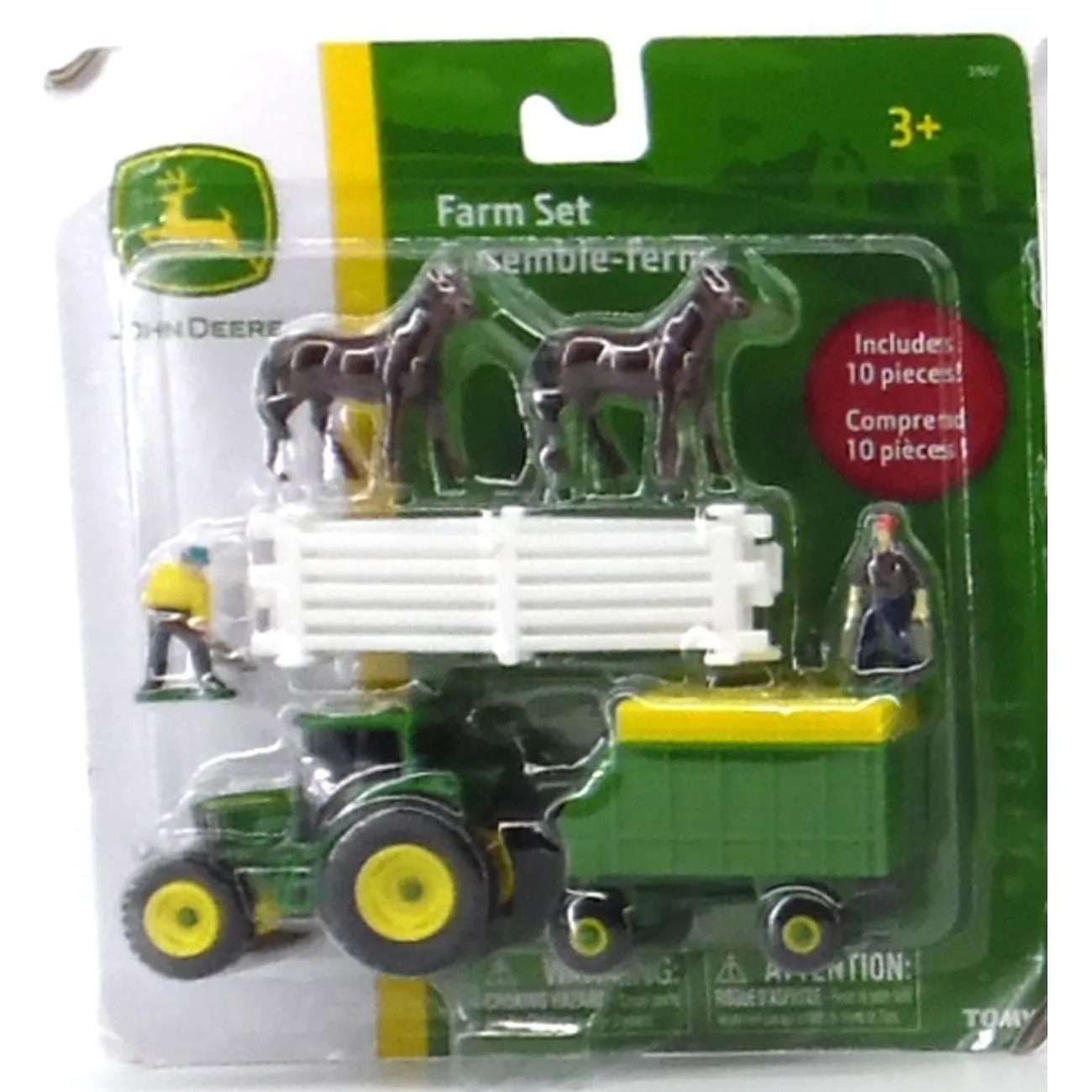 TOMY John Deere 10 Piece Mini Farm Set Assorted Styles
