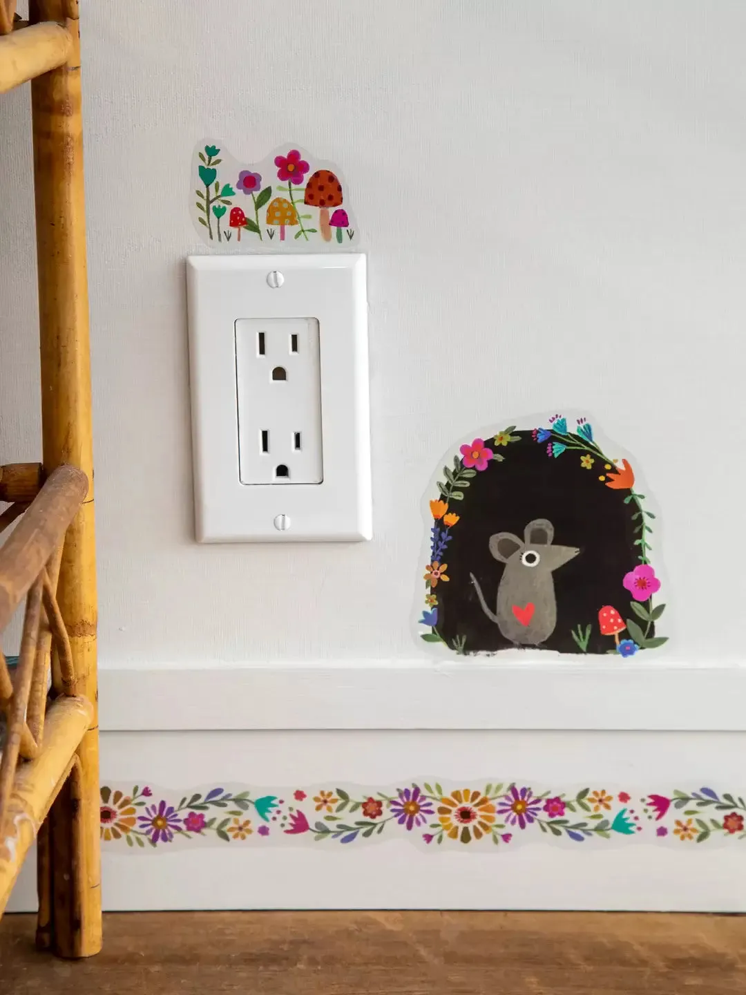 Wall Decal Set - Folk Flower