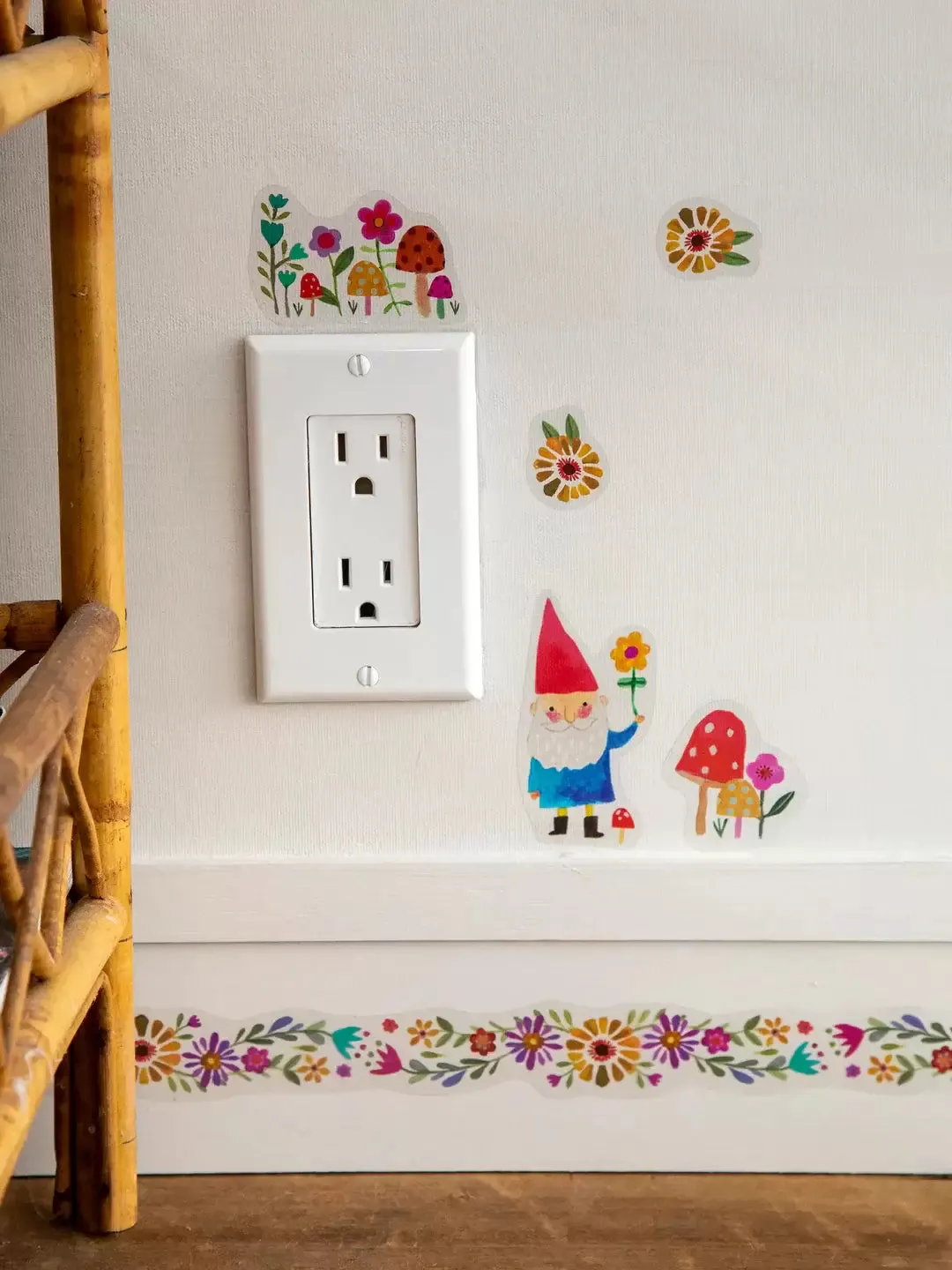 Wall Decal Set - Folk Flower