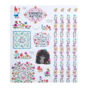 Wall Decal Set - Folk Flower
