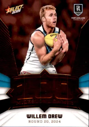 Willem Drew, MG77, Milestone, 2025 Select AFL Footy Stars