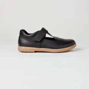 Zig   Star: Astro Black Leather Shoe
