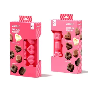 Zoku Chocolate Mold Set of 2 | Heart & Gems